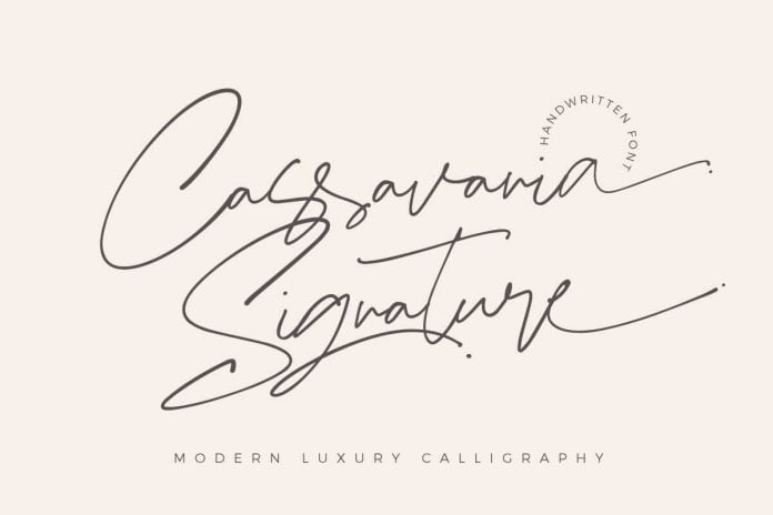 Cassavania - Signature Font Elegant