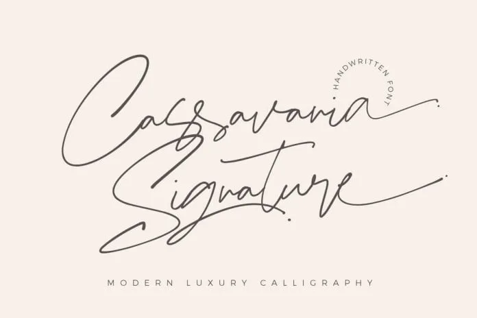 Cassavania - Signature Font Elegant