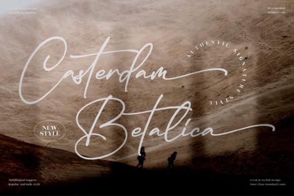 Casterdam Baletica Script Font