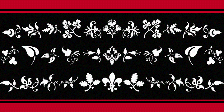 Castle Fleurons Font