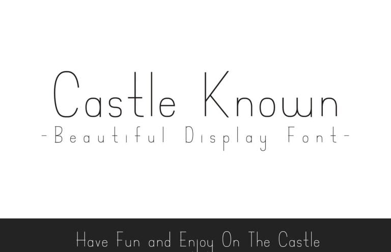 Castle Known – Font Free Download