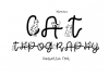 Cat Typography Font