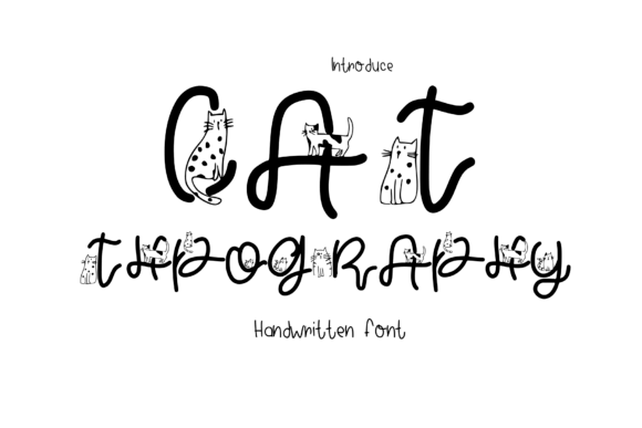 Cat Typography Font