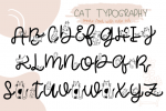 Cat Typography Font