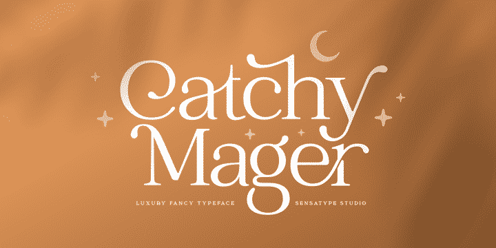 Catchy Mager - Fancy Ligature Font