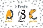 Cats cute OTF color font