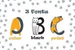 Cats cute OTF color font