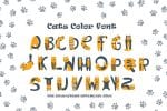 Cats cute OTF color font