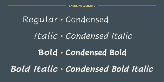 Cavolini Font Family