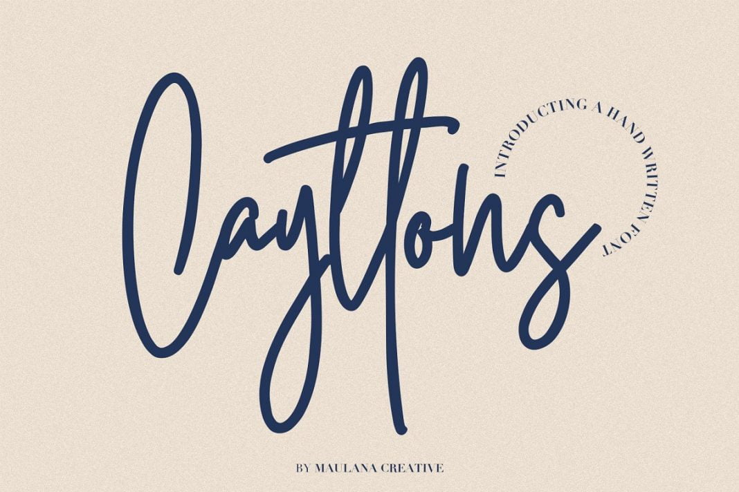Cayttons Signature Font