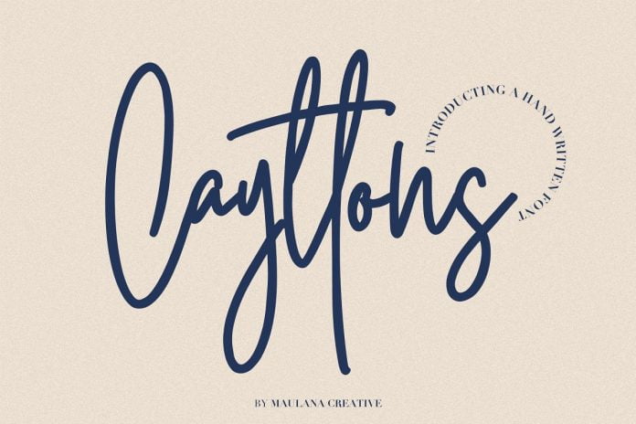 Cayttons Signature Font