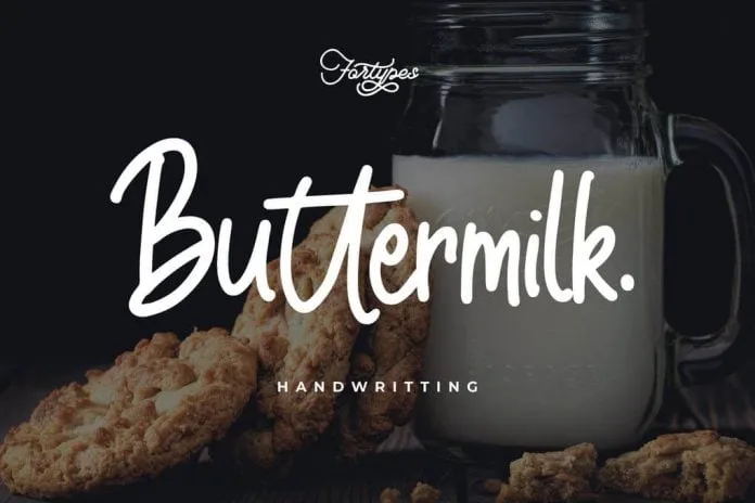 Cd Buttermilk Typeface