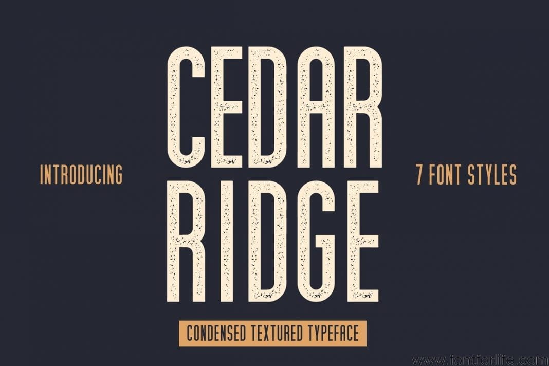 Cedar Ridge 7 Styles Font