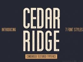 Cedar Ridge 7 Styles Font