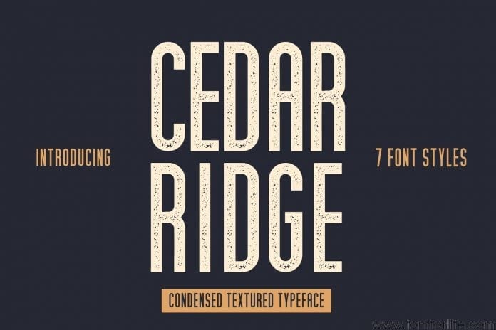 Cedar Ridge 7 Styles Font