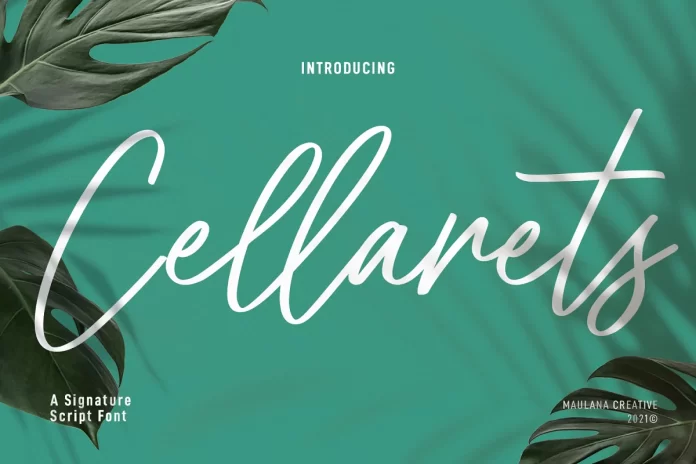 Cellarets Signature Font