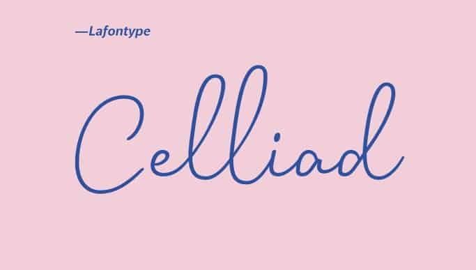 Celliad - Handwriting Typeface