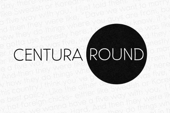 Centura Round Font