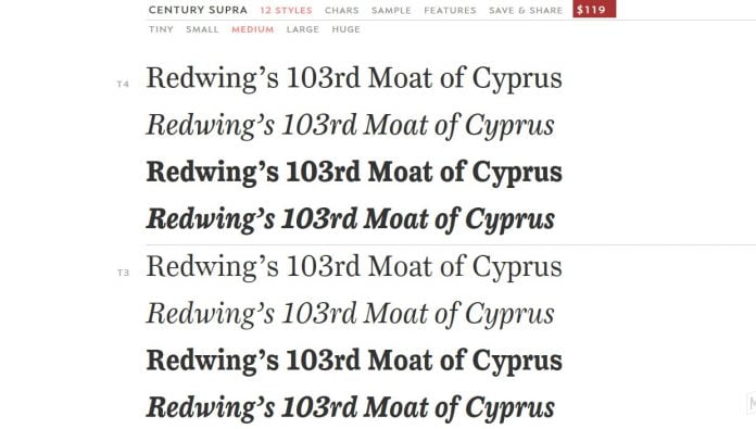 Century Supra Font Family