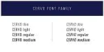 Cervo Font Family