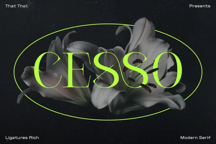 Cesso - Ligature Serif Font