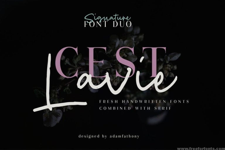 Cest Lavie Font Duo Free Download