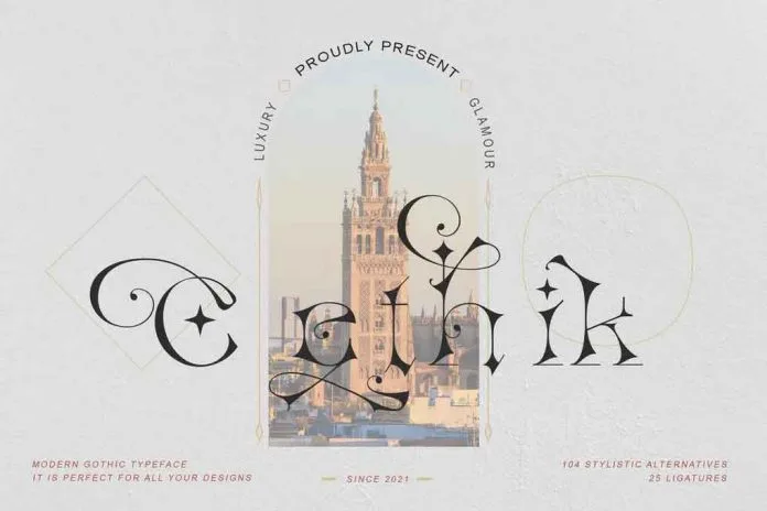 Cethik Display Typeface Font