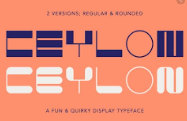 Ceylon duo Font