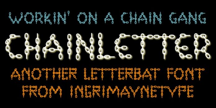 Chain Letter Font