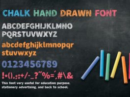 Chalk Hand Drawn Font