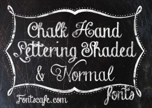 Chalk Hand Lettering Font