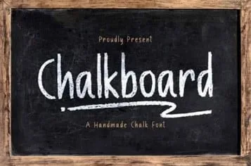 Chalkboard Font