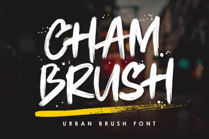 Chambrush - Urban Brush Font