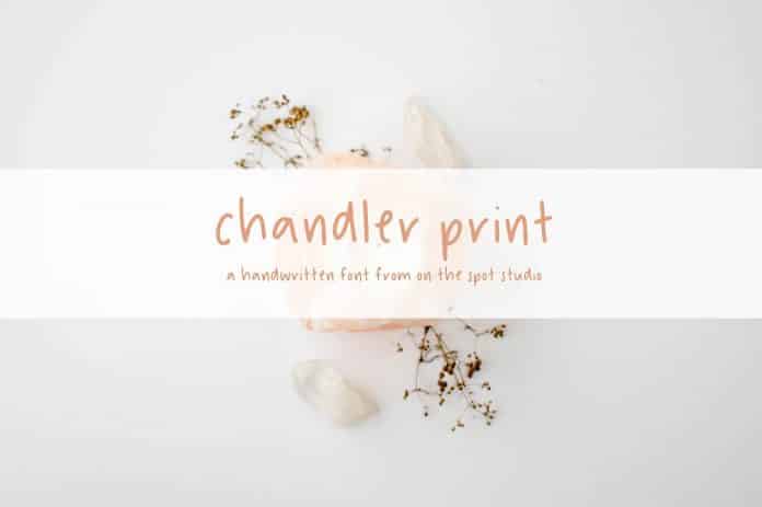 Chandler Print Display Font