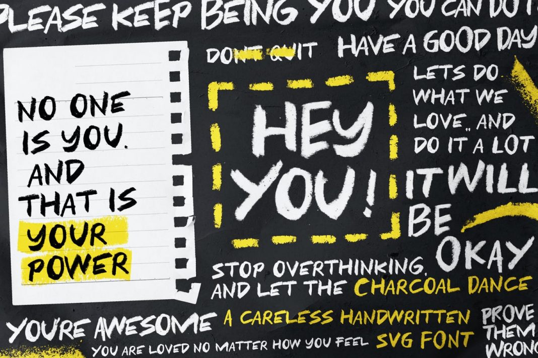 Charcoal Dance - Quirky Handwriting