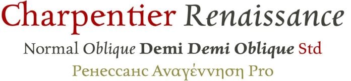 Charpentier Renaissance Pro Font Family