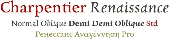 Charpentier Renaissance Pro Font Family