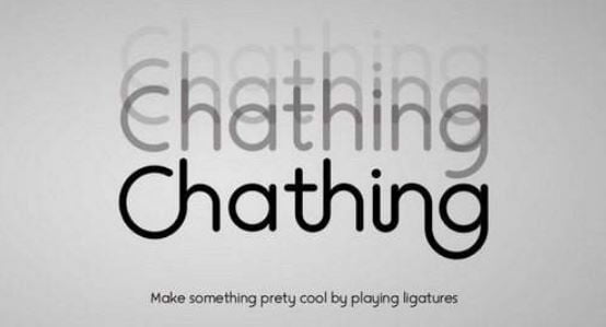 Chathing family Font