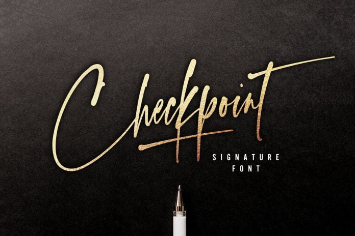 Checkpoint Signature Font Family