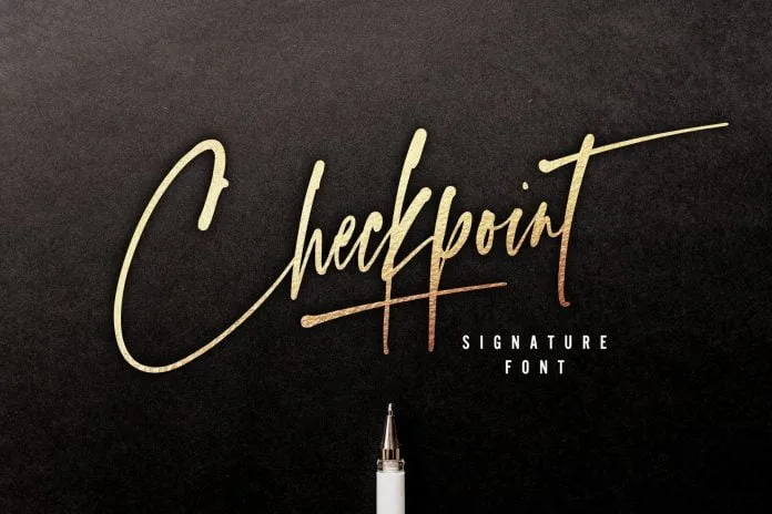 Checkpoint Signature Font Family