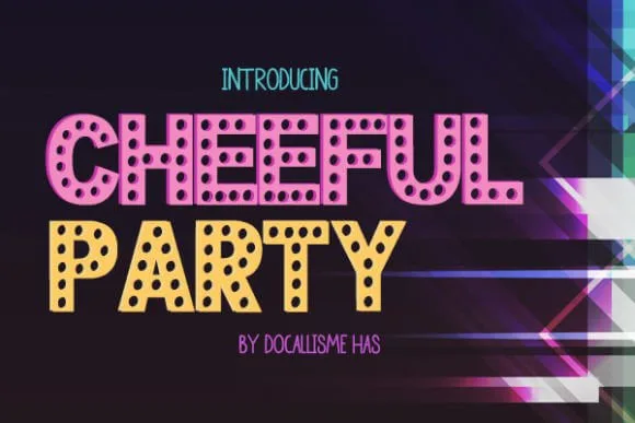 Cheerful arty Font