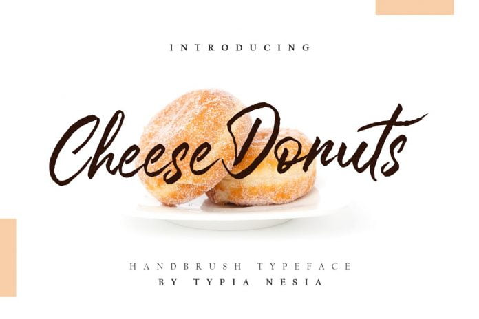 Cheese Donuts - Brush Font