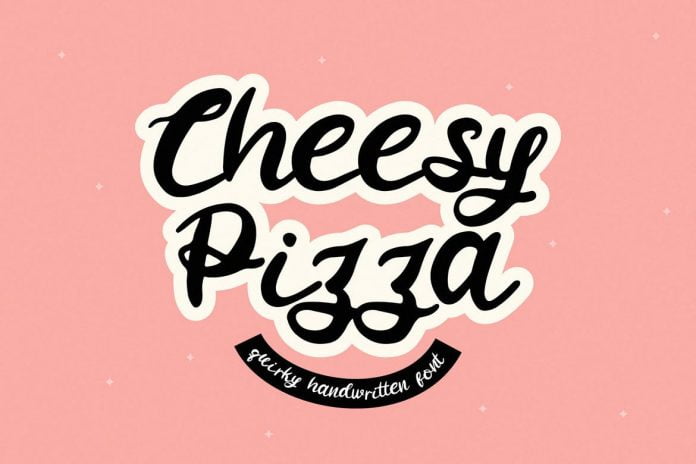 Cheesy Pizza - Handwritten Font