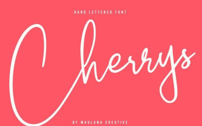 Cherrys Hand Lettered Script Signature Font