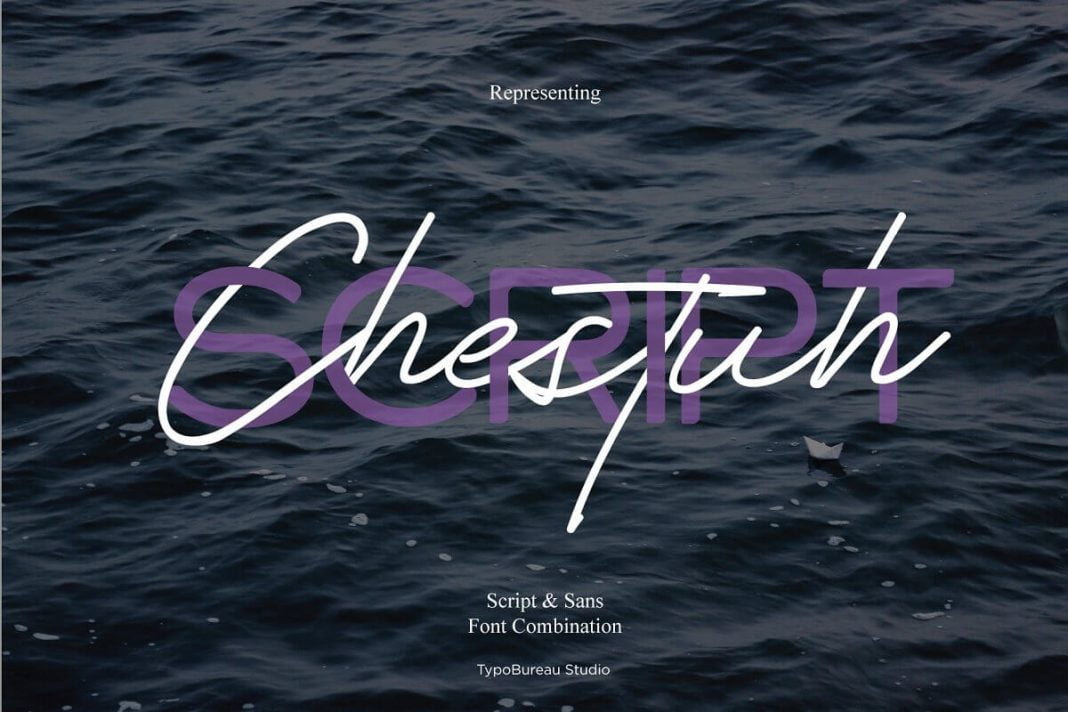 Chestuh Script and Sans Font Duo