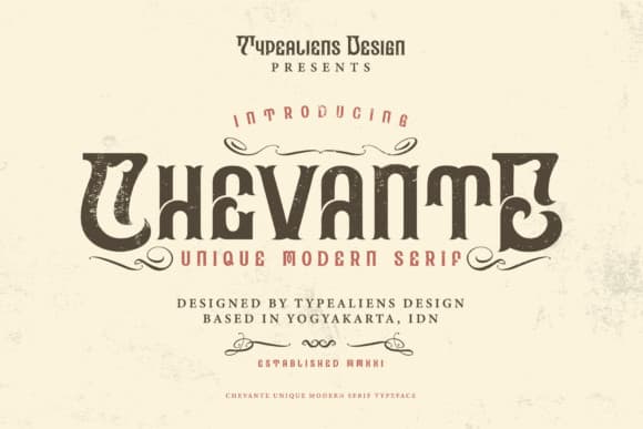 Chevante + Bonus Font