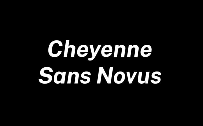 Cheyenne Sans Novus Font