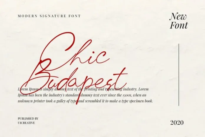 Chick Budapest Signature Font