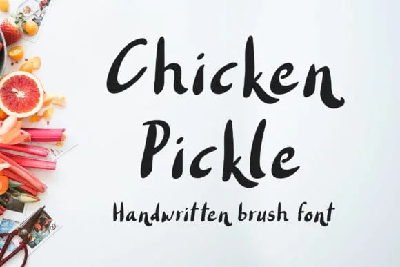 Chicken Pickle - Brush Font