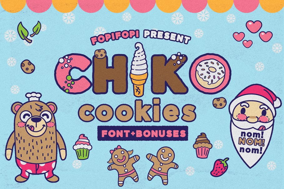 Chiko Cookies Typeface Font Chiko Cookies Typeface Font